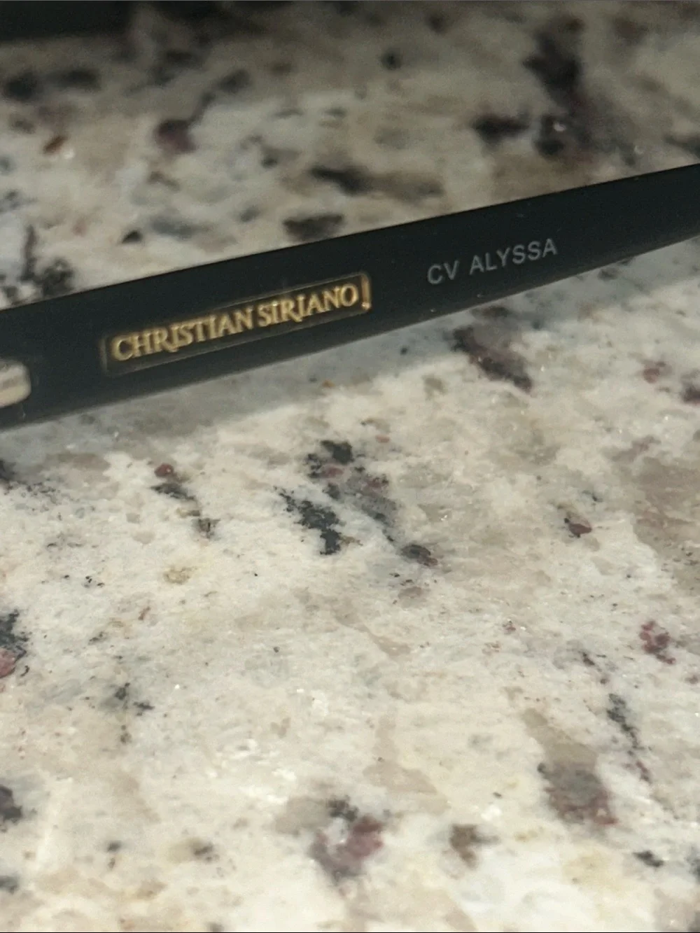 Christian Siriano ALYSSA BLK Black/Gold Eyeglass Eyewear Frames & Case 54-18-140